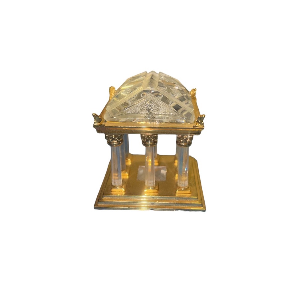 Swarovski Crystal Memories Journeys Gold Greek Temple Retired and Rare